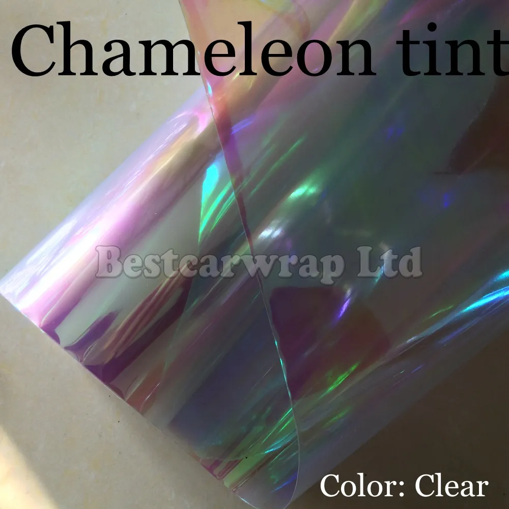 2 rollClear Chameleon Headlight Film Tint Taillight / Motorbike Heamp Tint Tinting Film Size 0.3x10m/ Roll DHL 
