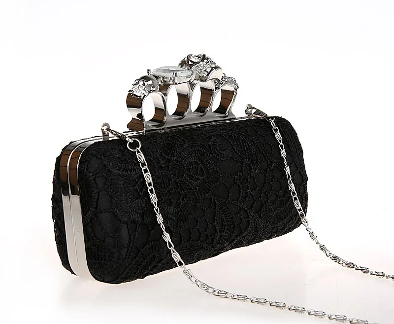 Women Handbag Ladies Evening Bag for Party Day Clutches Knuckle Boxed Clutch Bag Crystal Clutch Cvening Bag for Weddings HQB1716263T