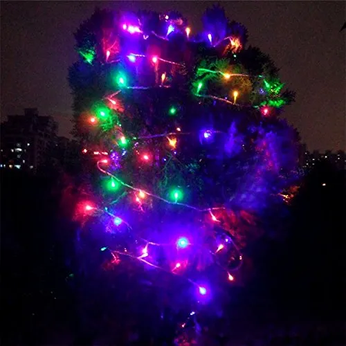 HI-Q étanche 240 LED guirlande lumineuse 50 M 220 V-240 V décoration extérieure lumière pour fête de Noël mariage 8 couleurs intérieur extérieur dec316G