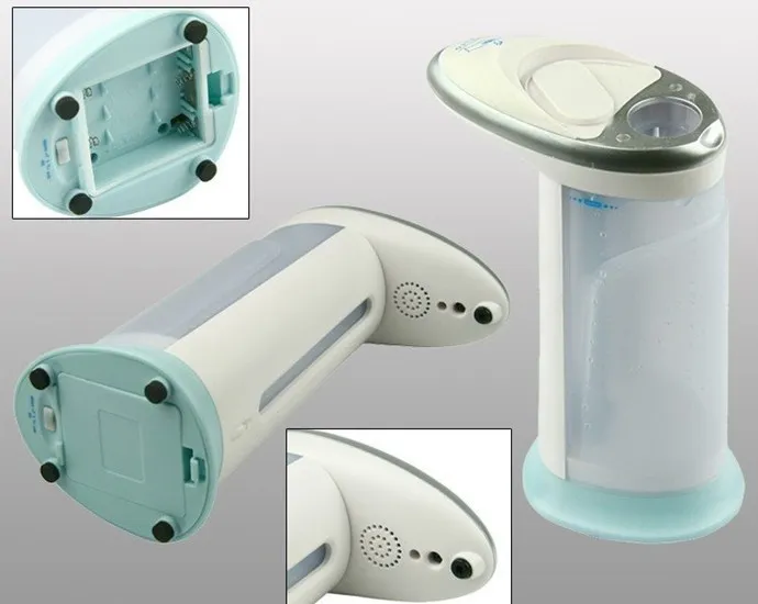 Dispensador de sabão e desinfetante automático Soap Dispenser distribuidor automático de espuma distribuidor líquido 400 ml 30 pçs / lote Frete grátis