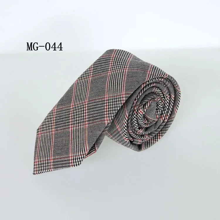 Cravate d'entreprise 6cm pour hommes Cravate Cravate Cravate Cravate Cravate Skinny Grey Cravates Pour Enculer Côtière pour homme / 