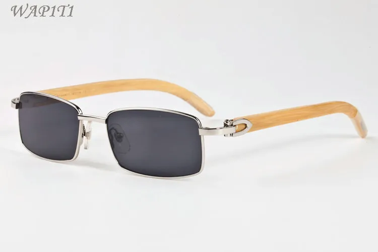 Moda óculos de sol de madeira para homens bambu esportes chifre de búfalo óculos femininos vêm com caixa caso lunettes gafas de s3081