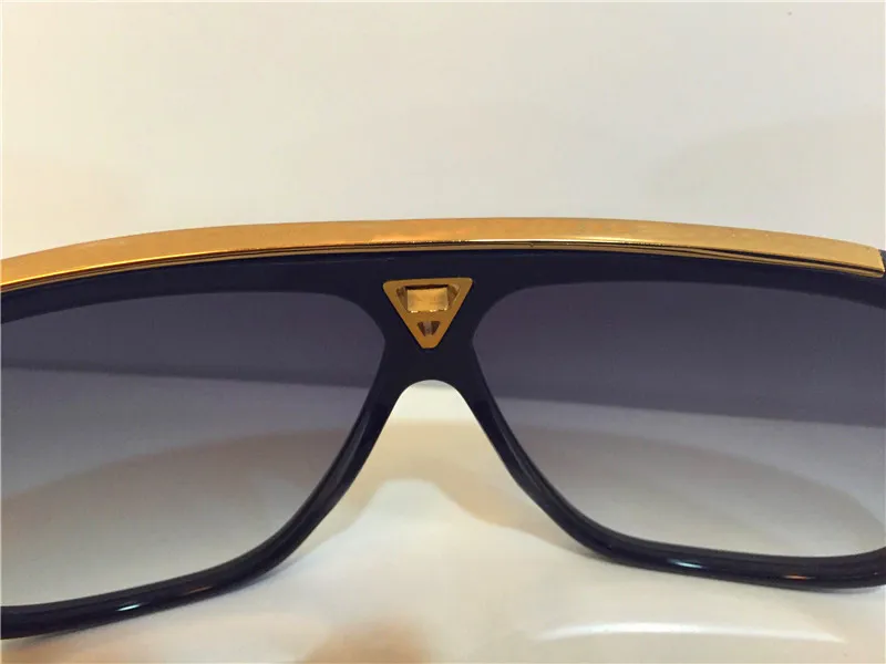 Män modedesign Solglasögon Millionaire Evidence Eyewear Retro Vintage Shiny Gold Summer Style Laser Logo Z0350W Top Quality234R