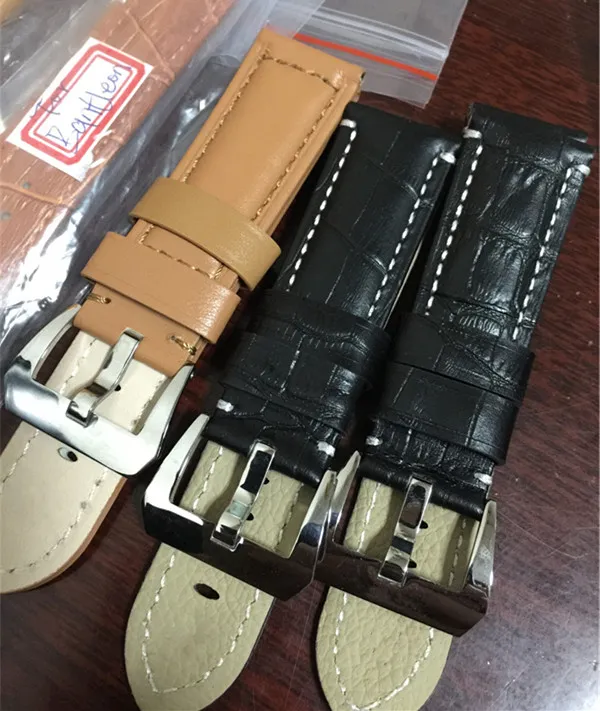 Single Leather straps rubber bands for brand watches with buckle for luxury watches cheap single parts for wrist watch2583