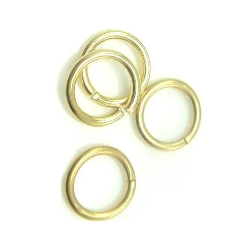 925 Sterling Silver Gold Plated Open Jump Rings split split cancly for DIY Craft Jewelry W5009 220C