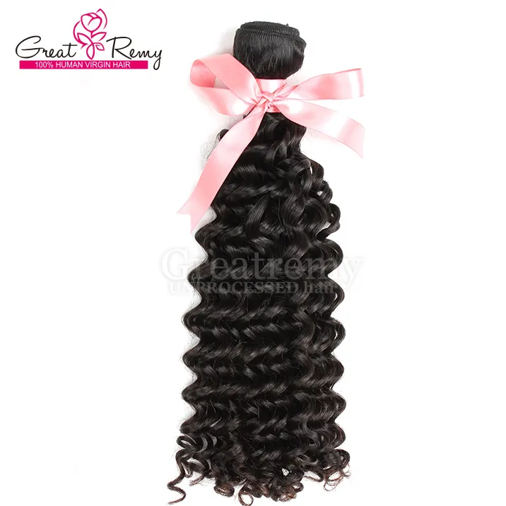 greatremy deep wave peruvian unprocessed human hair weave 830 virgin hair extension natural color dropshipping