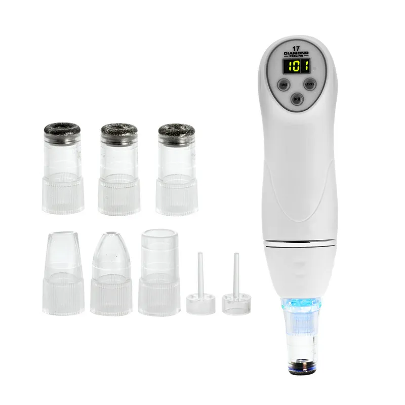 TM-MD004 110-220V Diamond Blackhead Vacuum Suge Ta bort ärr Acne Märken möter skönhetsenhet Dermabrasion Microdermabrasion Home 264V