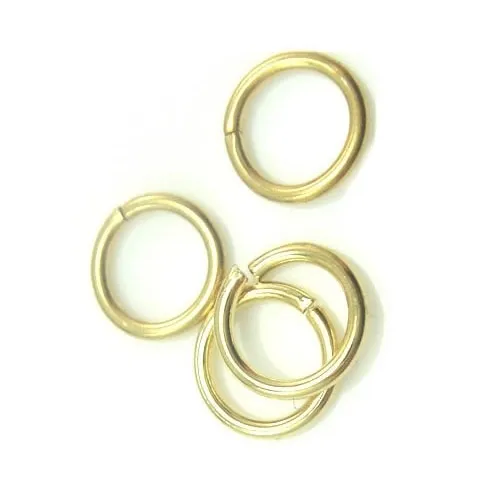 925 Sterling Silver Gold Plated Open Jump Rings split split cancly for DIY Craft Jewelry W5009 220C
