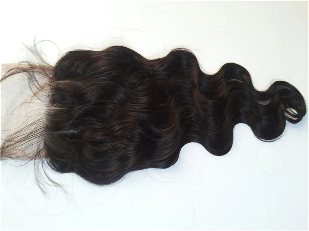 Cheap Virgin Brazilian Body Wave Lace Closure The Most Closed To The Real Human Scalp No  No Shed G-EASY Hair