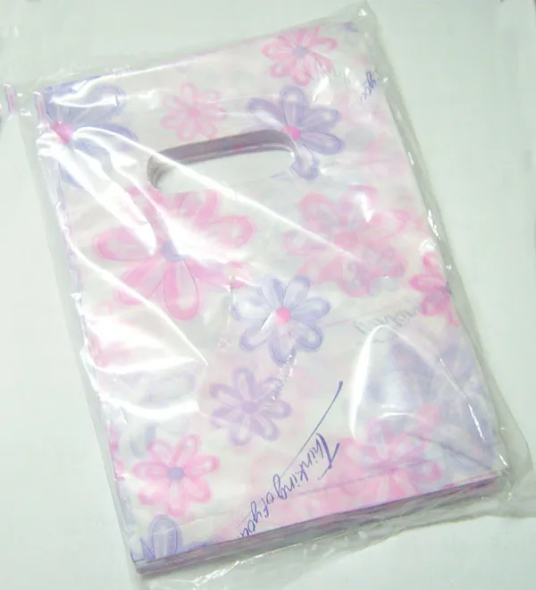 / lote mistura cores estilo plástico compras presente sacos bolsas de embalagem para diy moda jóias wb6