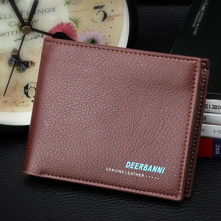 Hoge kwaliteit eenvoudige heren portemonnee portemonnees Designer Wallets beroemde merkkaarthouder creditcardhouder PU Leather ZQ-11024280L