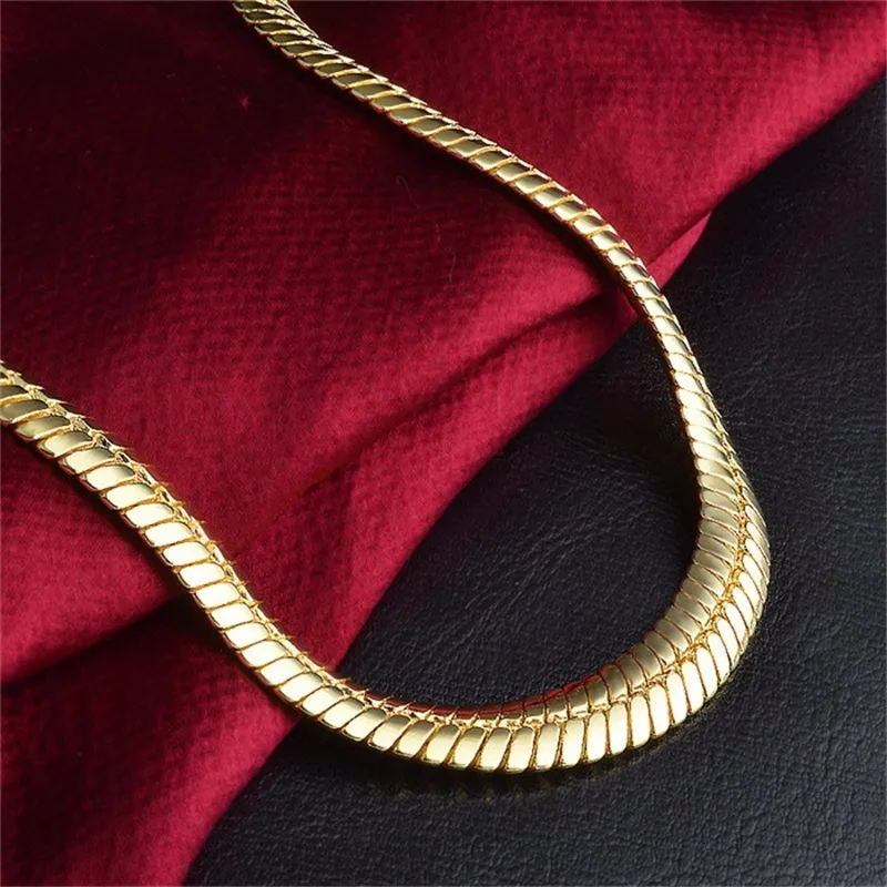 YHAMNI Gold Color Necklace Men Jewelry Whole New Trendy 9 MM Wide Figaro Necklace Chain Gold Jewelry NX1922370