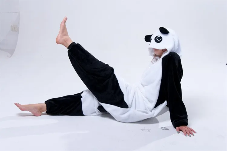 Panda Sleepsuit JP Anime Pajamas Kungfu Panda Cosplay Costume Pyjamas Hoodies Unisex Adult Onesie Pajama Sleepwear jumpsuit 