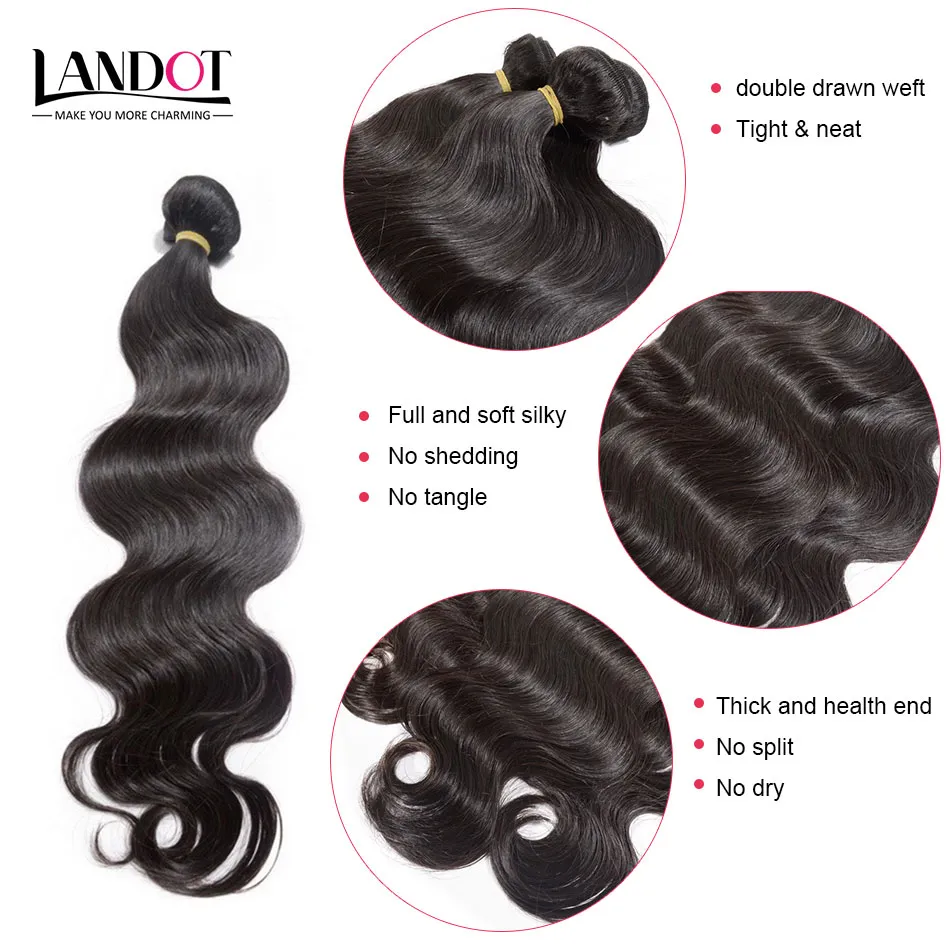 Best 10A Peruvian Indian Malaysian Brazilian Virgin Hair Body Wave 4 Bundles Unprocessed Remy Human Hair Weaves Can Bleach UP 2Year Life