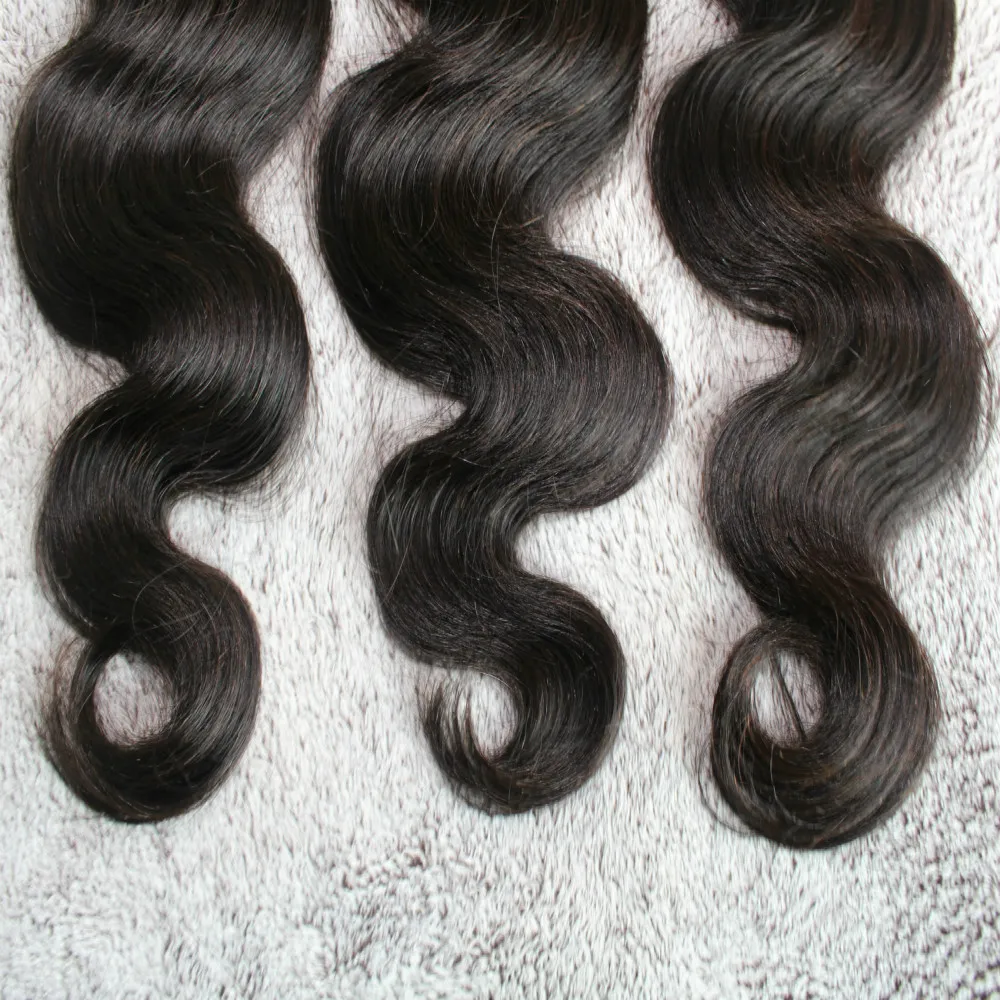 Body Wave 8-30 pollici 3 o 4 pz / lotto brasiliano capelli umani tessuto naturale colore malattia indiano indiano peruviano capelli umani estensione