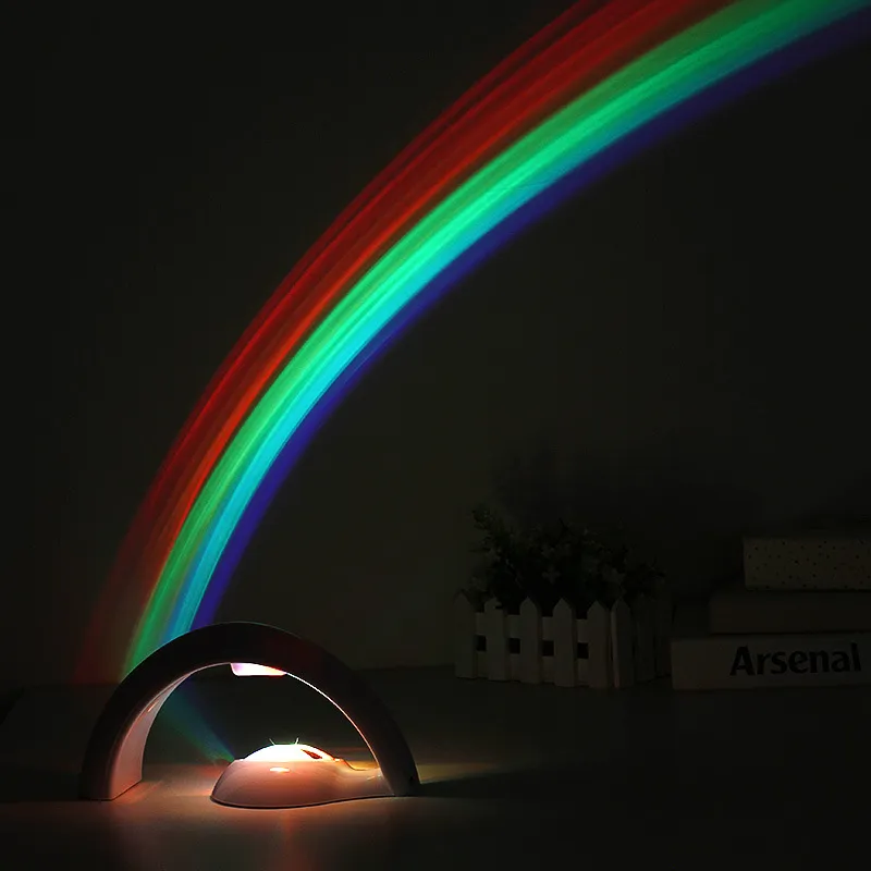 USB i 3AA Dwa modele Model zasilaczy Kolorowe światła projektora LED Rainbow Star Night Light Lampka Atmosfera Lampa F313H