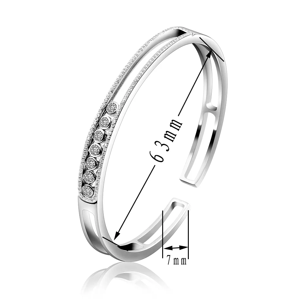 Deve ter pulseira de luxo 925 pulseiras de prata esterlina para mulheres pulveiras de prata sólidas movimentação de pulseira de diamante CZ