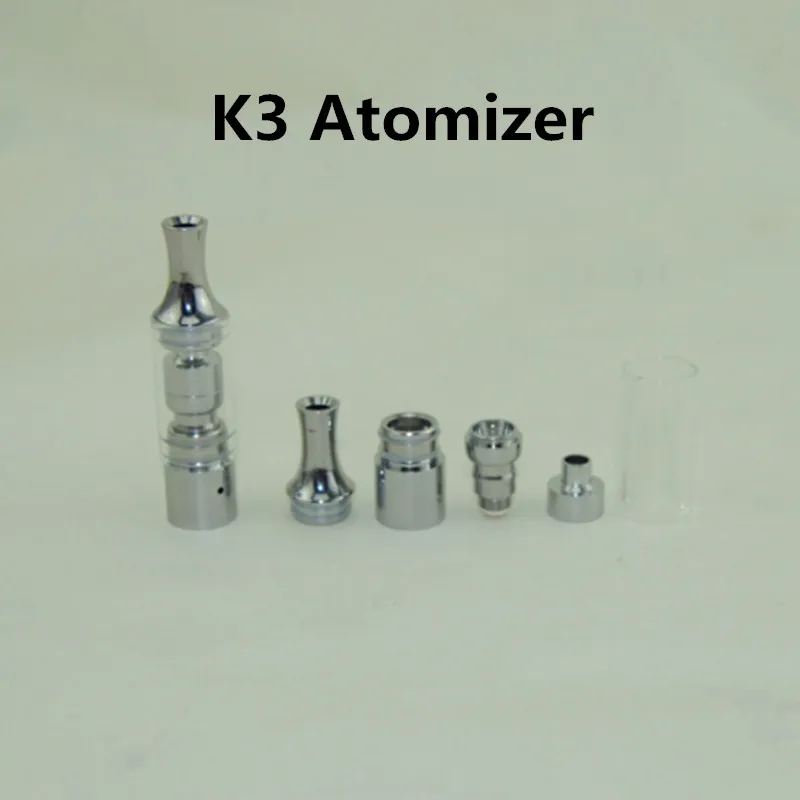 E cigs K3 atomiseur de verre cire de réservoir de cire sèche herbe vaporisateur de vaporisateur stylos vape bobine de remplacement pour ecigarettes eGo evod vision spin 2 batterie