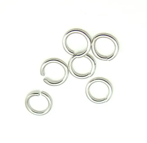 925 Sterling Silver Otwarty Jump Ring Pierścienie Pierścienie Pierścień do DIY Craft Biżuter Prezent W5008 258I