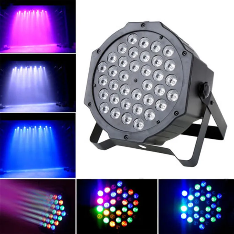 36W 36 LED Flat Par Stage Lights Lamp with EU/US Plug for Club Disco KTV E00373