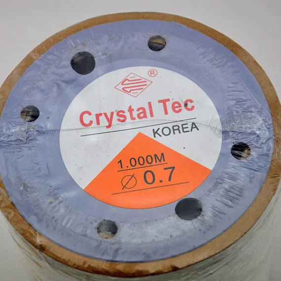 0 7mm --3200 fot1000 meter-Korea Crystal Elastic Cord för DIY-armband Halsband Elastisk sladdtråd Crystal Stretch Cord217s