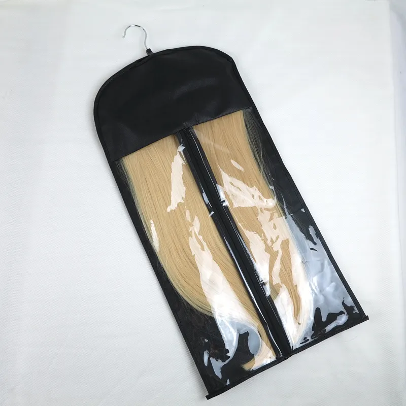 Stock in Hair Extensions Storage Bag Carrier Suit Case Bag with Hanger For Packing Virgin Hair & Clip in Hair Extensions