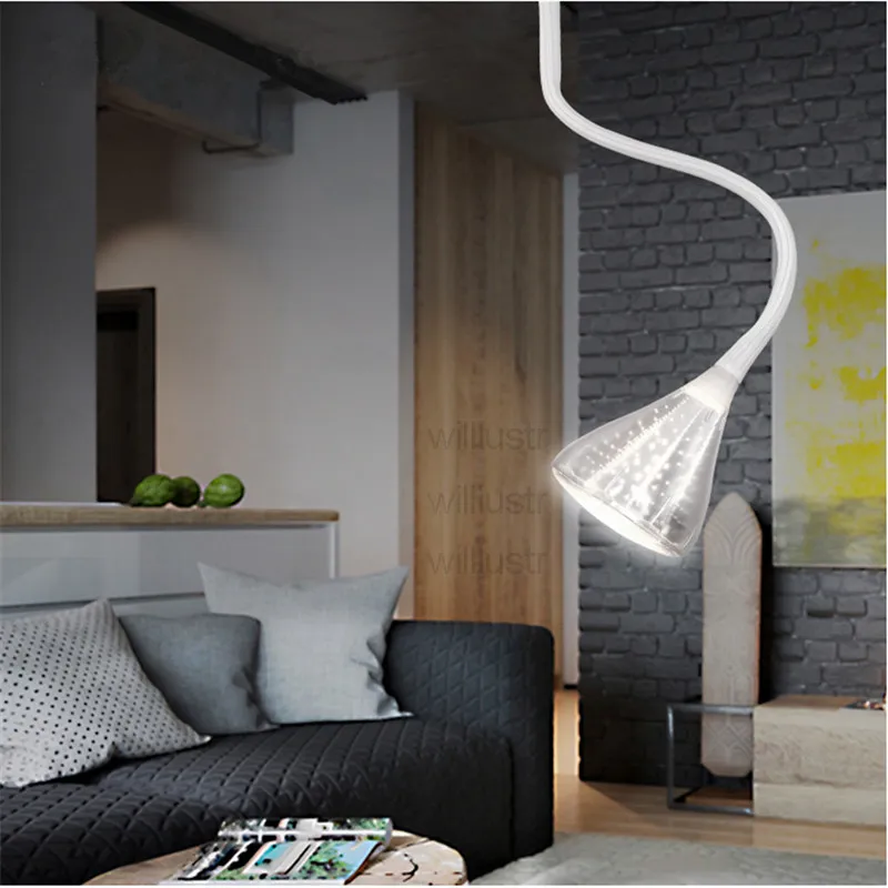 flexible pipe ceiling lamp accent light modern lighting bedroom dinning living room toggery couture clothing shop restaurant el282r
