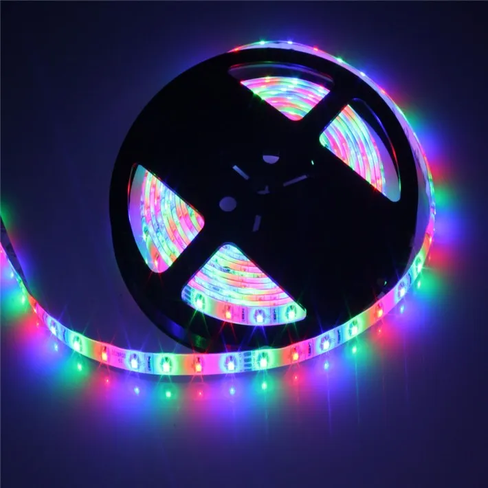 Warm white led strip light led ribbon 3528 SMD 5M waterproof flexible 60led/M connector 2A power supply Stage Party Christmas Home Office