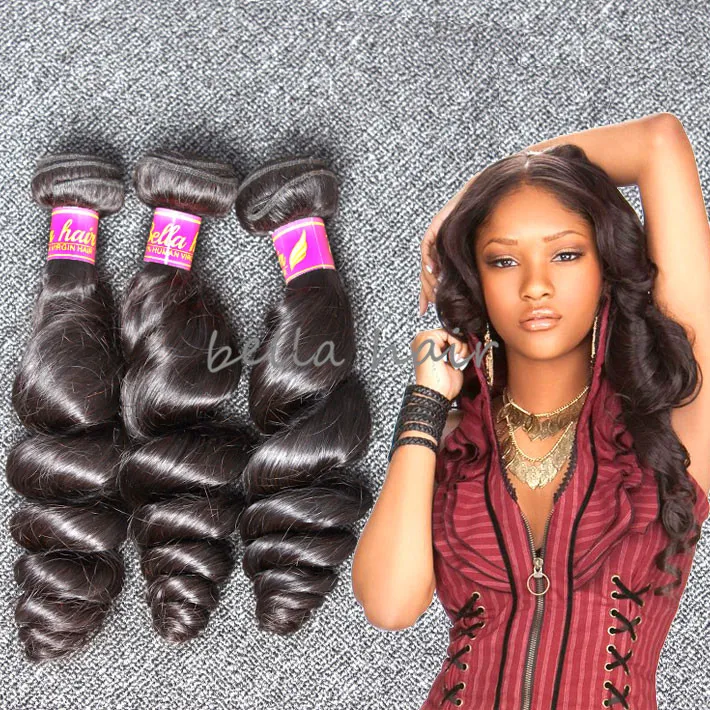best selling 9a natural black color hair extension 1024 inch wavy brazilian human hair loose wave 