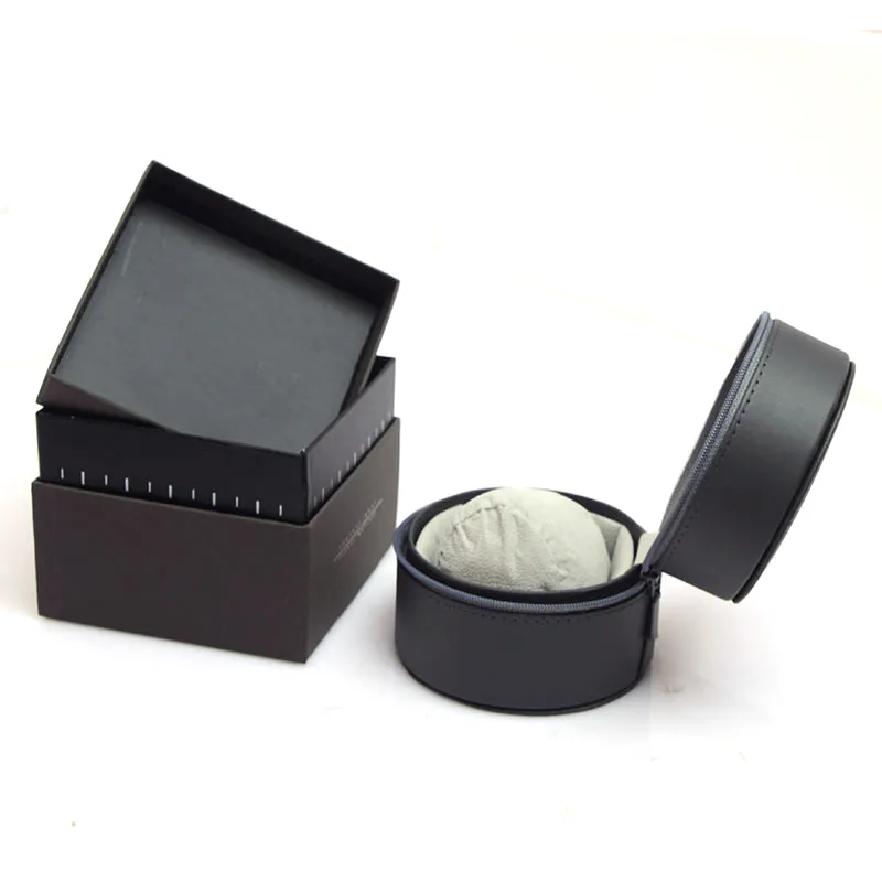 Millionaire Luxury Round Watches Leather Boxes Gift Box Leather Watch Box Herrklockor Boxar Boxar Glitter2009296M