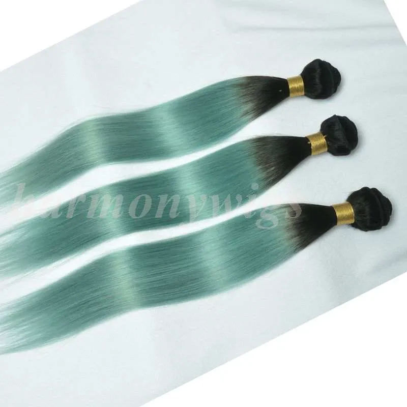 Ombre Human Hair Weaves Virgin Brazilian Hair Bundles Wefts Two Tone Peruvian Indian Malaysian Mongolian Mink Virgin Human Hair Extensions