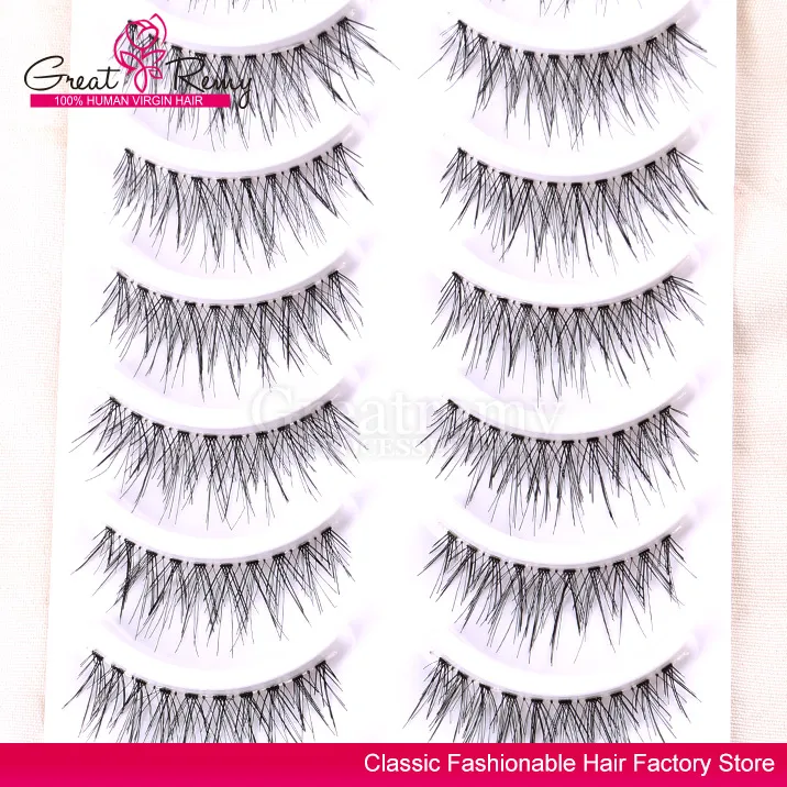Greatremy Different 6 Styles Natural Thick Soft Fake Eyelashes for Party and Daily Use 