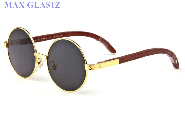 lunettes de soleil pour hommes marque lunettes de créateur plein cadre lunettes de corne de buffle sport lentille claire lunettes de soleil en bois avec boîte2489