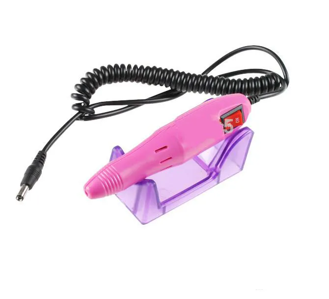 Pink Electric Nail Drill Manicure Machine with Drill Bits 110v-240VEU Plug Easy to Use New