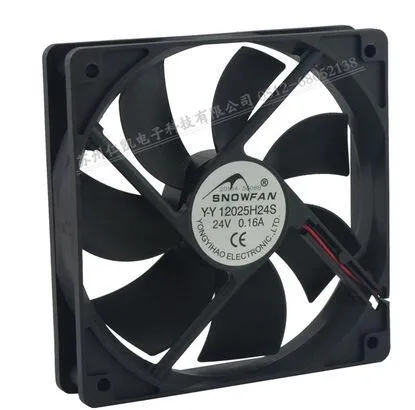 SNOWFAN 120*120*25 24V YY12025H24S 2 line cooling fan industry cooling fan