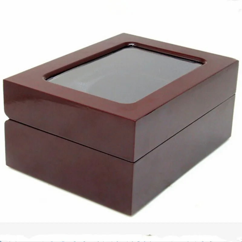 Factory price high quality six slots wooden display ring box 16*12*7cm drop shipping