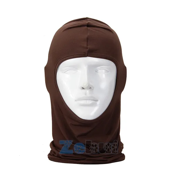 Hela helhetens utomhusskydd Fullt ansikte Lycra Balaclava Headwear Ski Neck Cykling Motorcykelmask271d