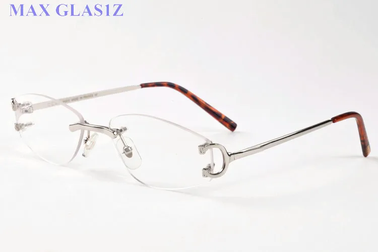 fashion cool zonnebril vijand mannen vrouwen nieuwe mode sport randloze zonnebril goud zilver frame frames clear lens met gevallen goedkope s302z