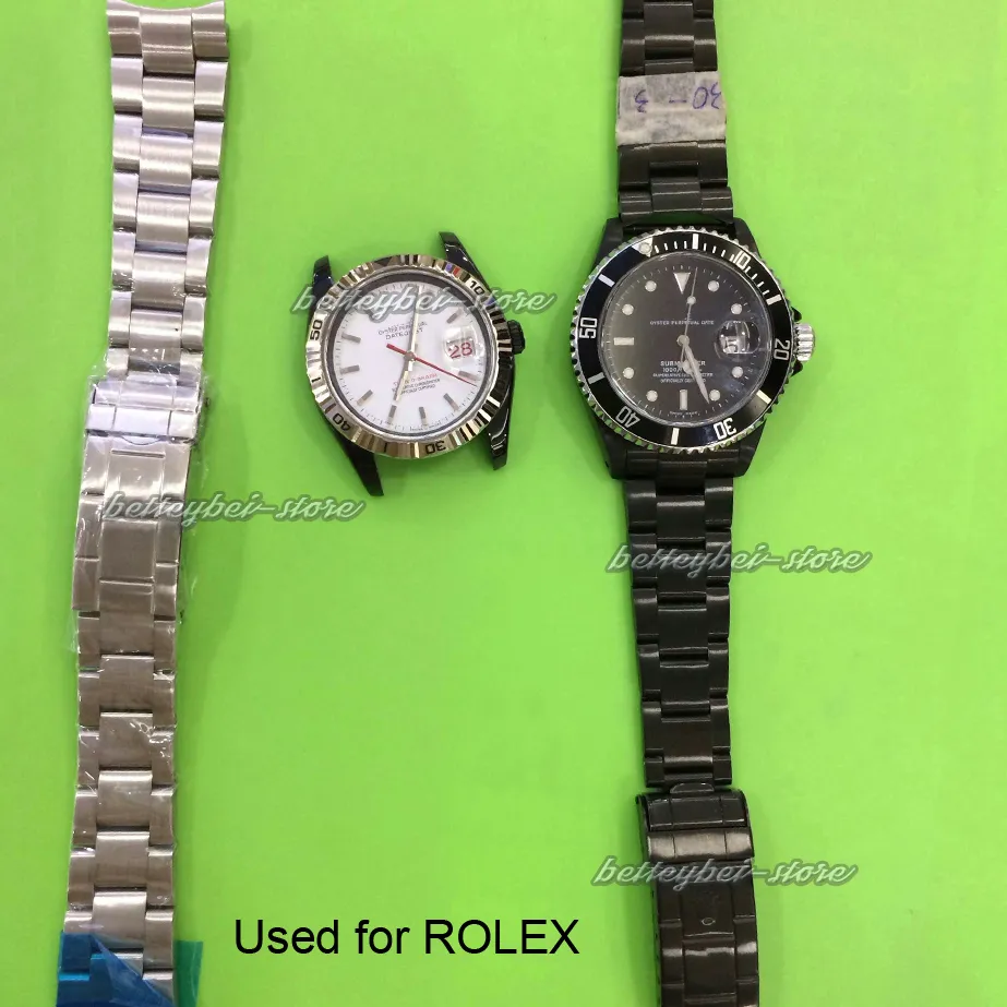 20 mm neuer silberbürbster Edelstahl gebogener Ende Watch Bandgurt Armbänder für Vintage Watch226Q