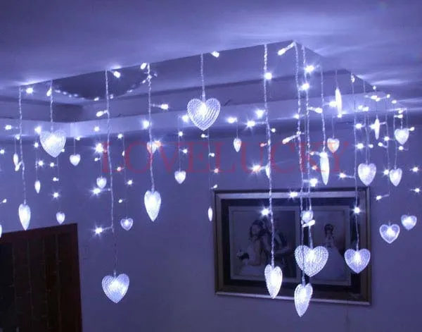 8M x 0 5M LED String Fairy Curtain Light With Butterfly Led Curtain light Celebration Wedding Party Ball Decoration255k