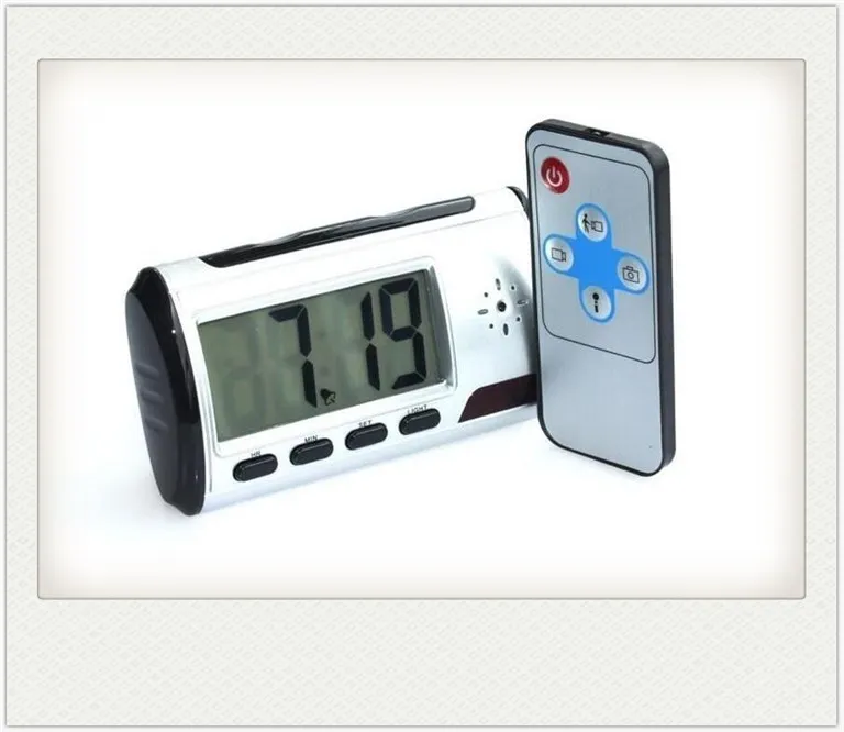 Videocamera Orologio HD più recente Digital Alarm Clock Motion Detector Registratore di suoni PC video digitale con controllo remoto