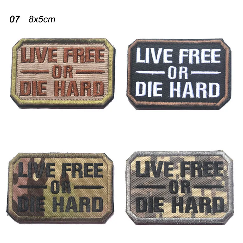 Geborduurde badges stoffen armbandstickers tactische borduurpatch buitenhaak en lusbevestigingen no14-121