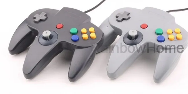 For N64 Classic Retro USB Game Wired Controller Gamepad Windows PC  Computer Laptop Long Handle Gamecube 64 Style