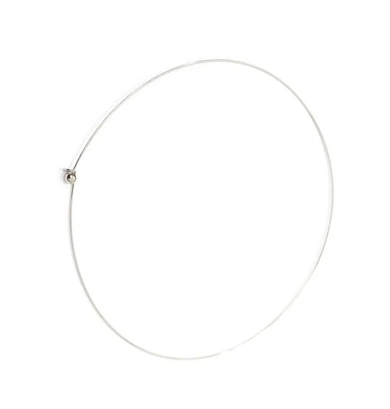 10st Silver Plated Chokers Halsbandsladdtråd för DIY Craft Fashion Jewelry Gift 18inch W22 Shipp246J