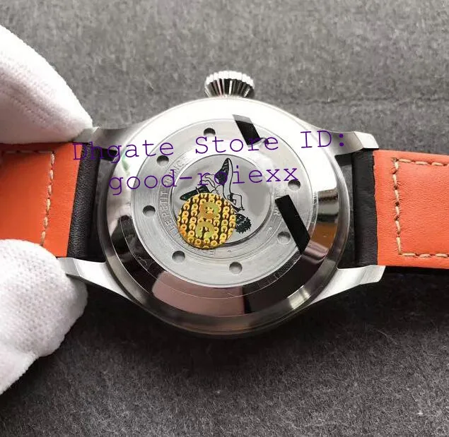 Nowa limitowana edycja Męska Automatyczna Cal 51111 Watch Na granatowy wybieranie Luminous Sport Męskie zegarki ZF skóra fabryka ET2361