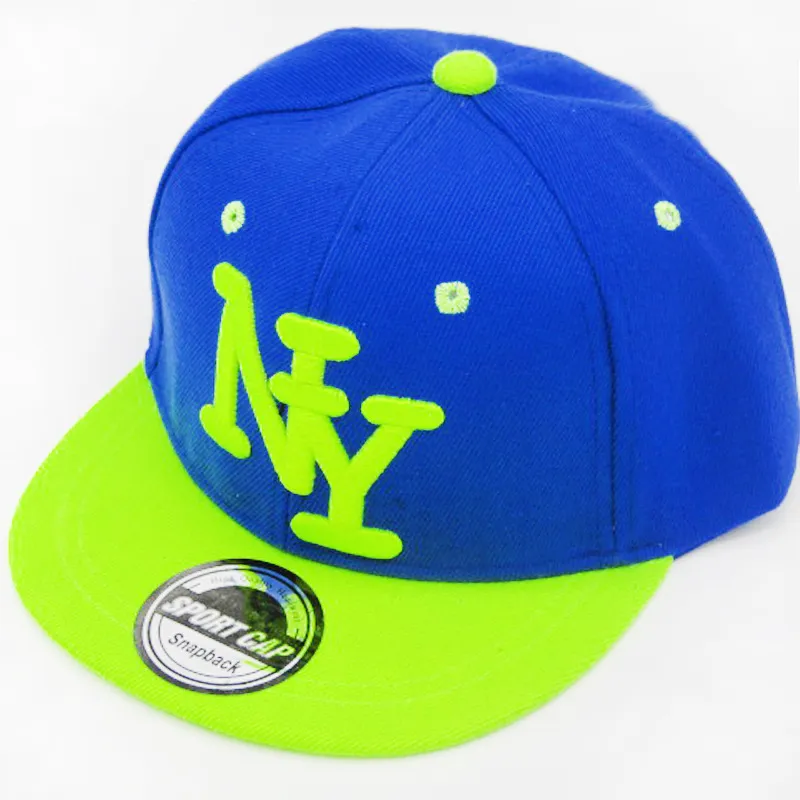 2016 New Cayler Sons Bambini NY Lettera Berretto da baseball Kid Ragazzi e ragazze Bones Snapback Hip Hop Moda Cappello piatto Baby Casquette284j