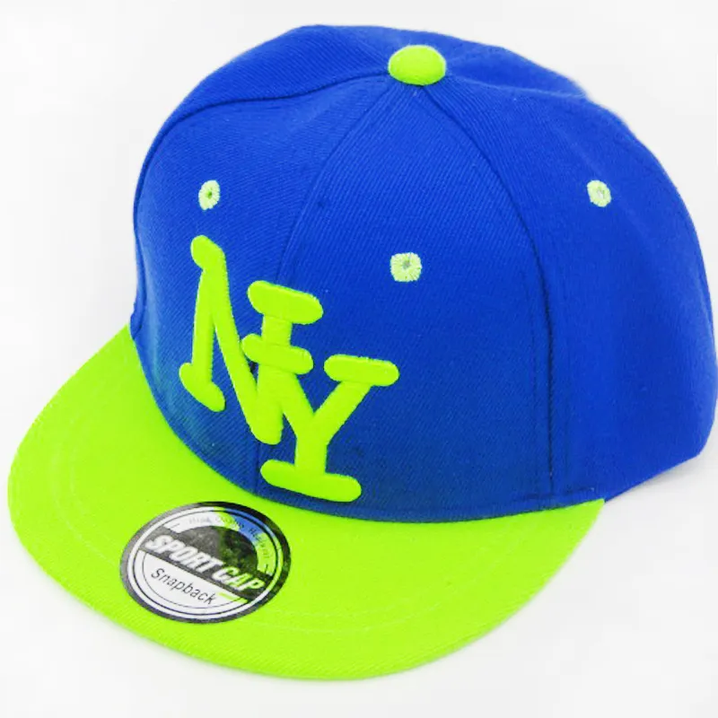 2016 New Cayler Sons Children NY Letter Baseball Cap Kid Boys and Girls Bones Snapback Hip Hop Fashion Flat Hat Casquette251p