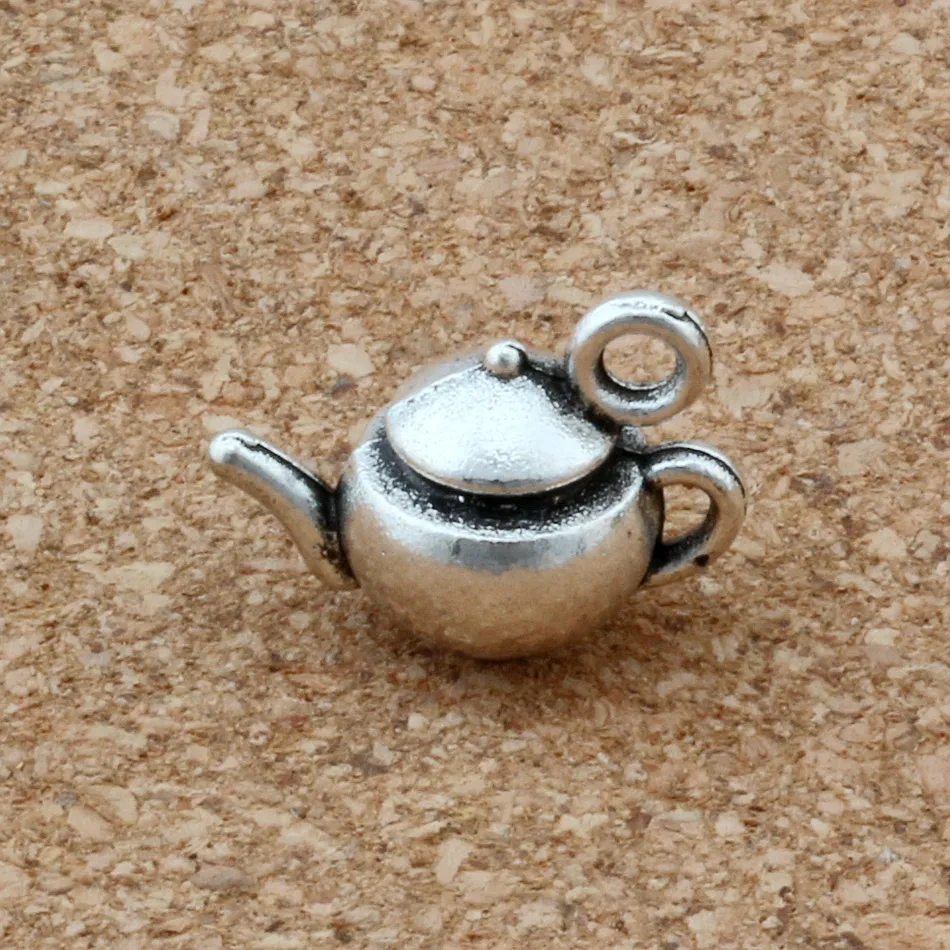 عتيقة سحر الزنك سبيكة الشاي ثلاثية الأبعاد قلادة لمجوهرات صنع السوار نتائج قلادة 17 × 13 مم 12020