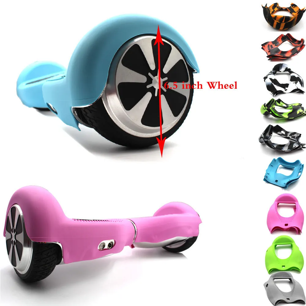 6.5 inch Hoverboard Electric Scooter Protective Silicone Case Self Balancing Scooter 2 Wheels Silicone Skin Case Cover Part DHL