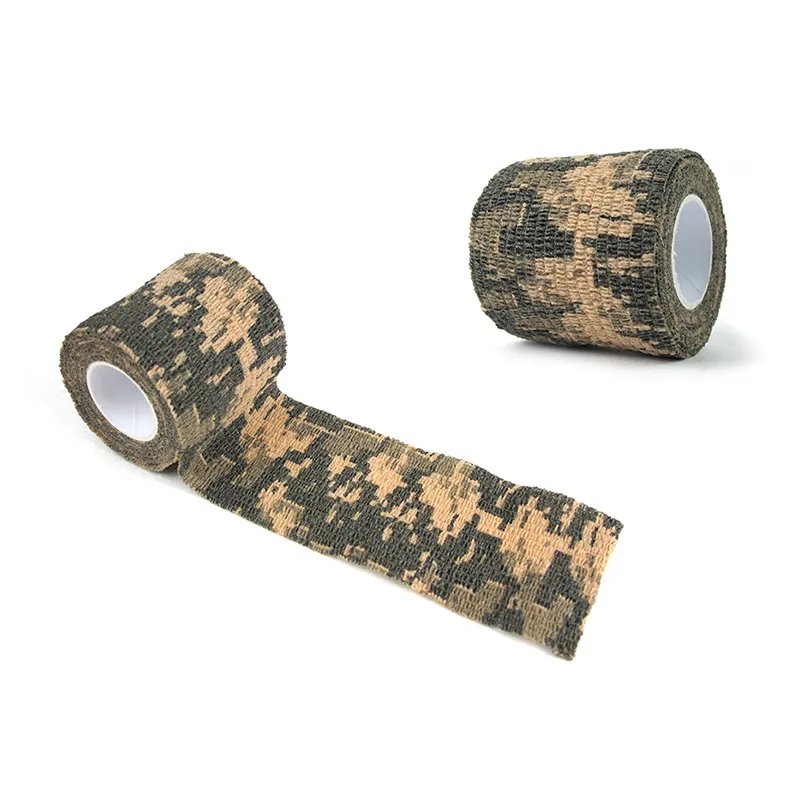 Utomhuskamouflage bandutrustning airsoft paintball jakt skytte muti färger camo stealth tejp nr16-201